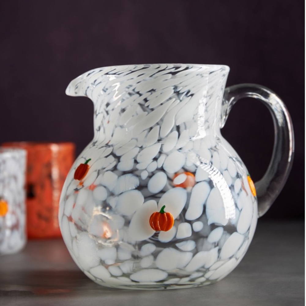 Mystic‎ Bead pumpkin Pitcher /Vase
